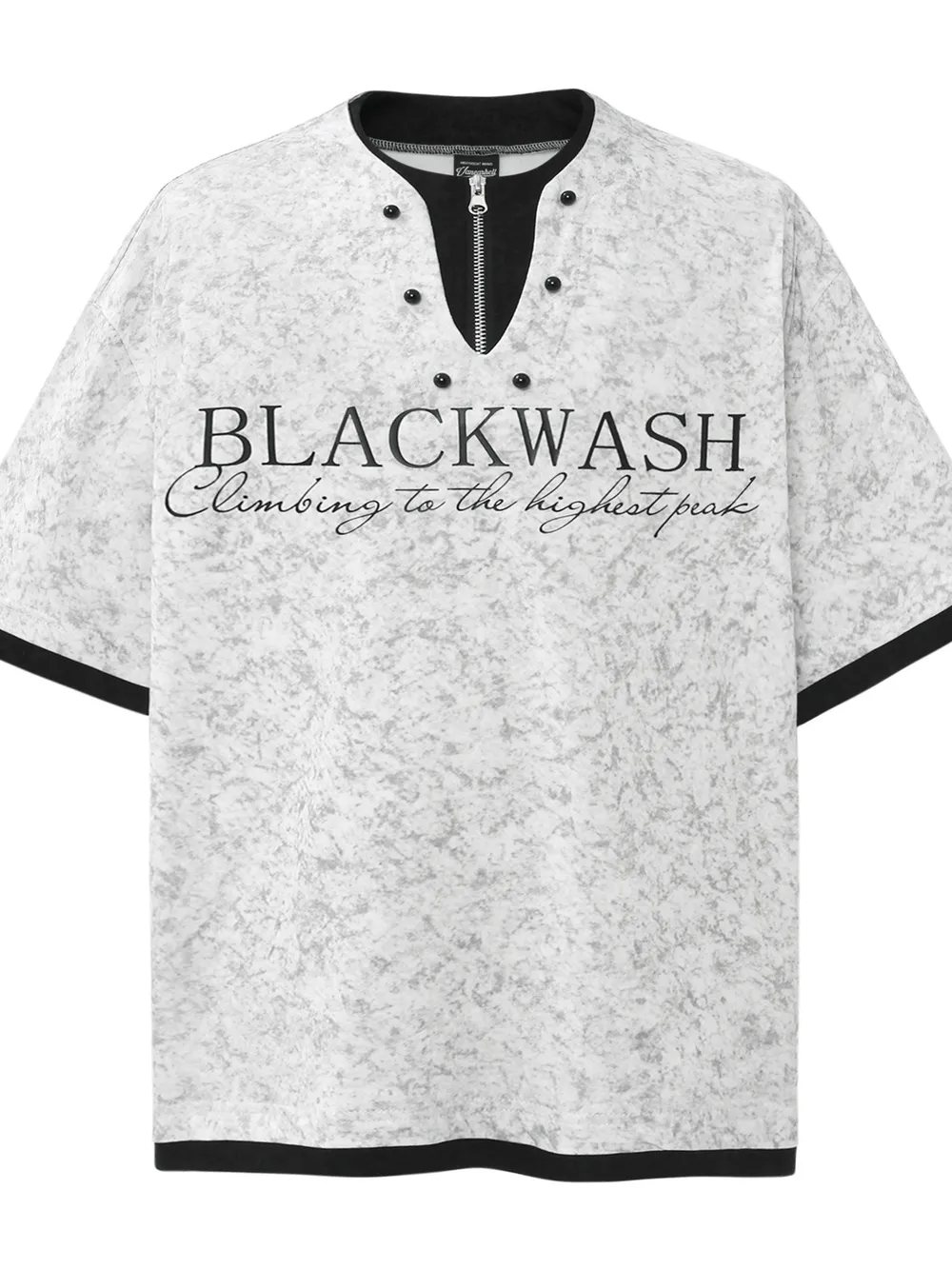 Men's Letter Graphic Round Neck Short Sleeve Contrast Trim T-Shirt, image 4