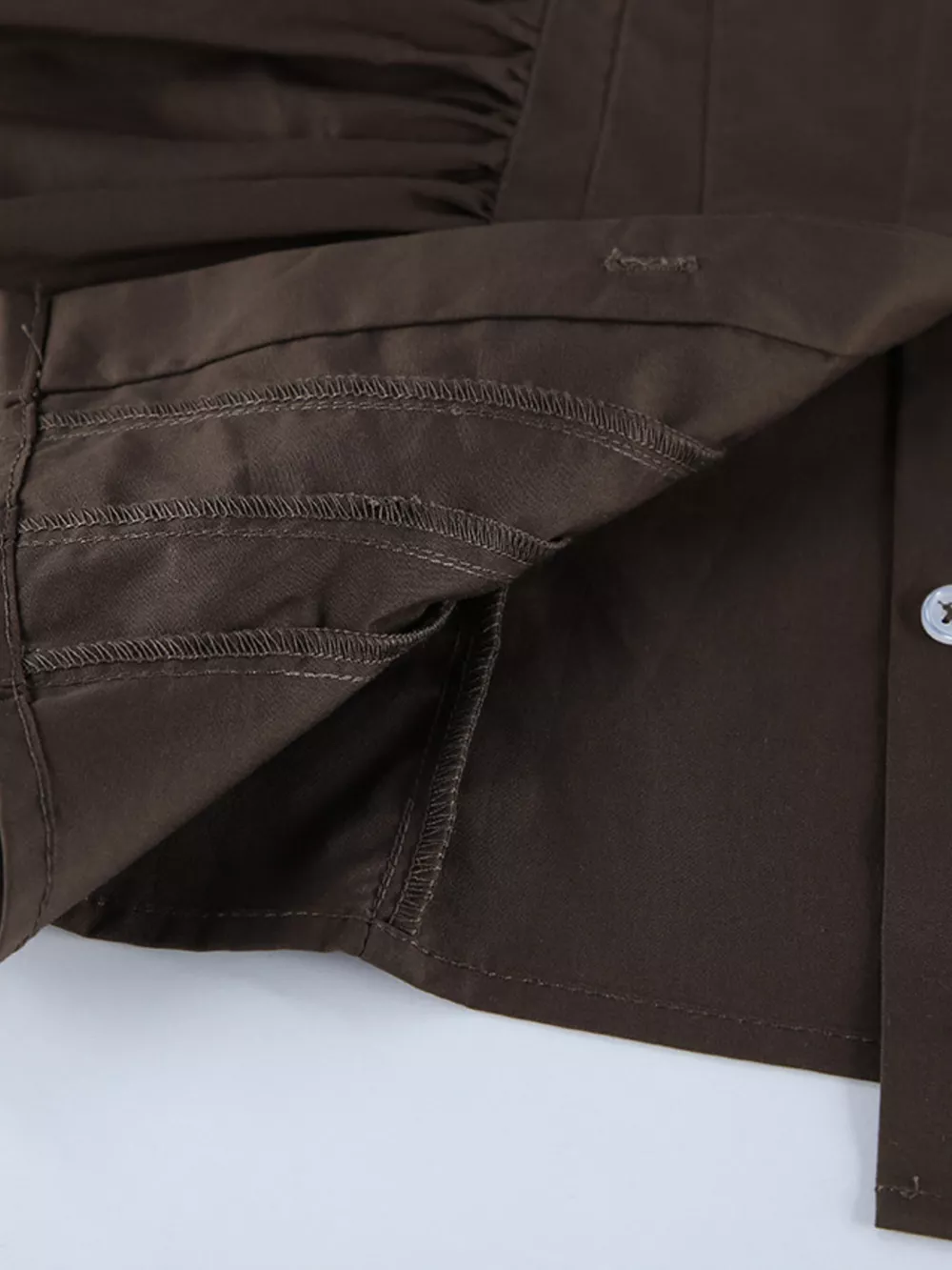 Slim-Fit Ruched Waist Shirt, image 19