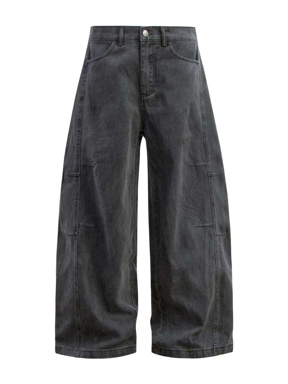 Men's Washed Wide Leg Pants