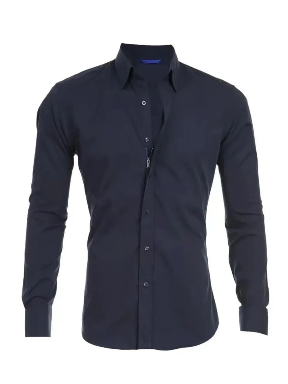 Men's Full Size Classic Button-Down Long Sleeve Business Shirt Plus Size, image 5