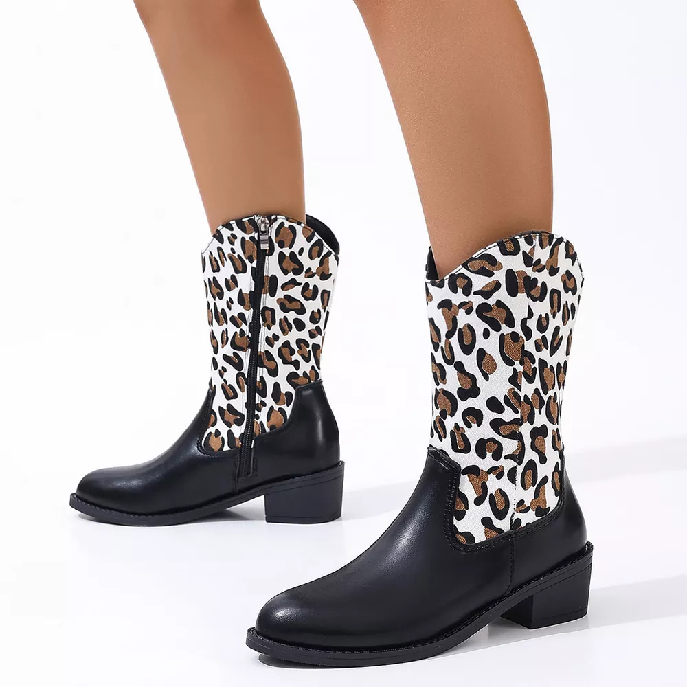 Point Toe Block Heels Boots, image 11
