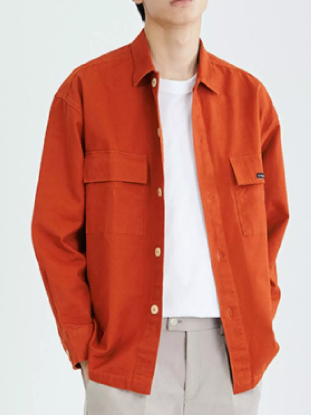 Men's Plus Size Casual Button Up Shirt, image 5