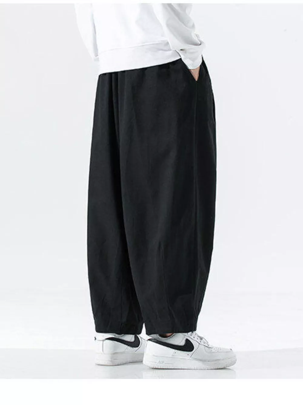 Men's Plus Size Wide Leg Casual Pants, image 7