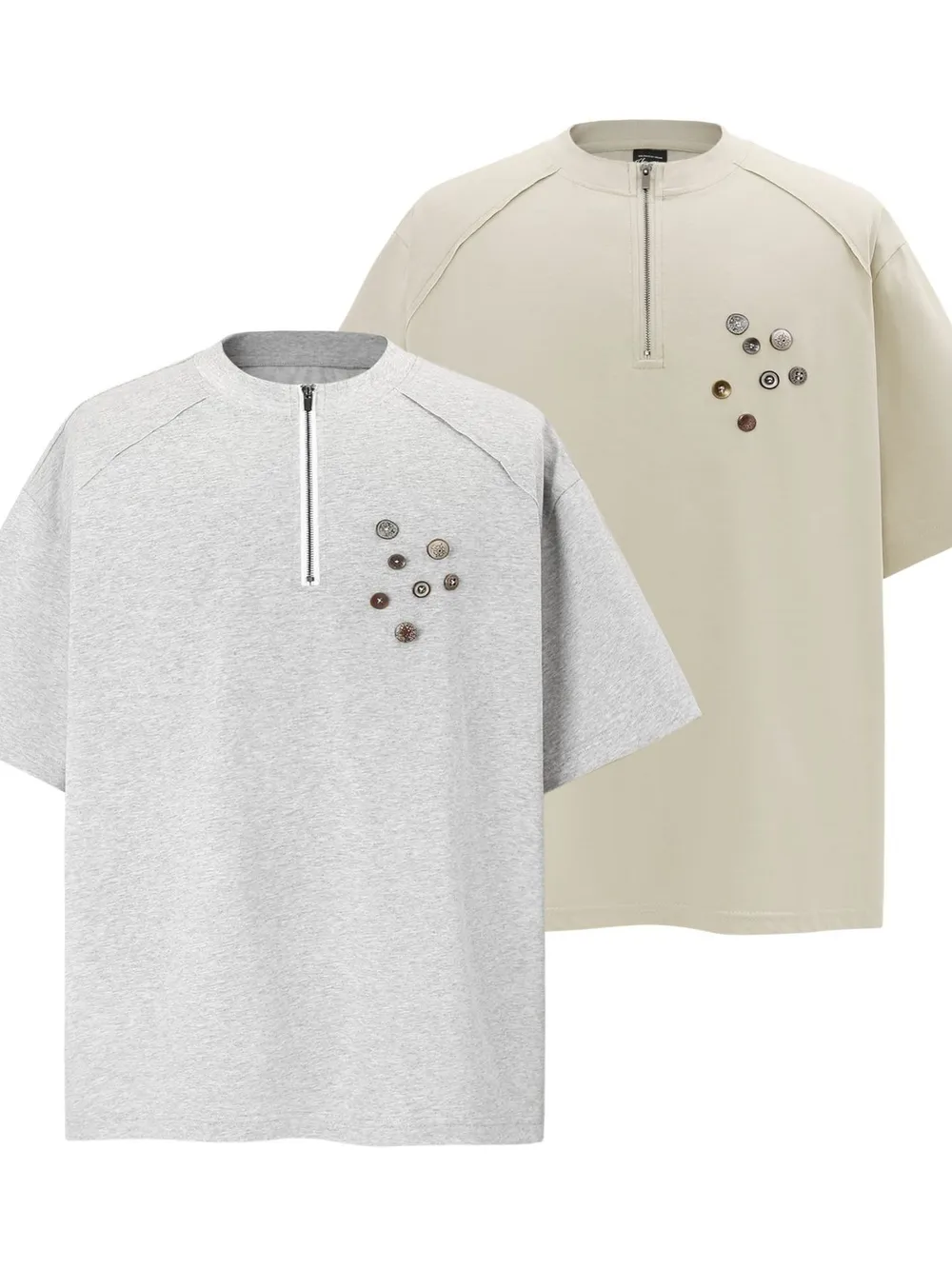 Men's Quarter-Zip Short Sleeve T-Shirt, image 7