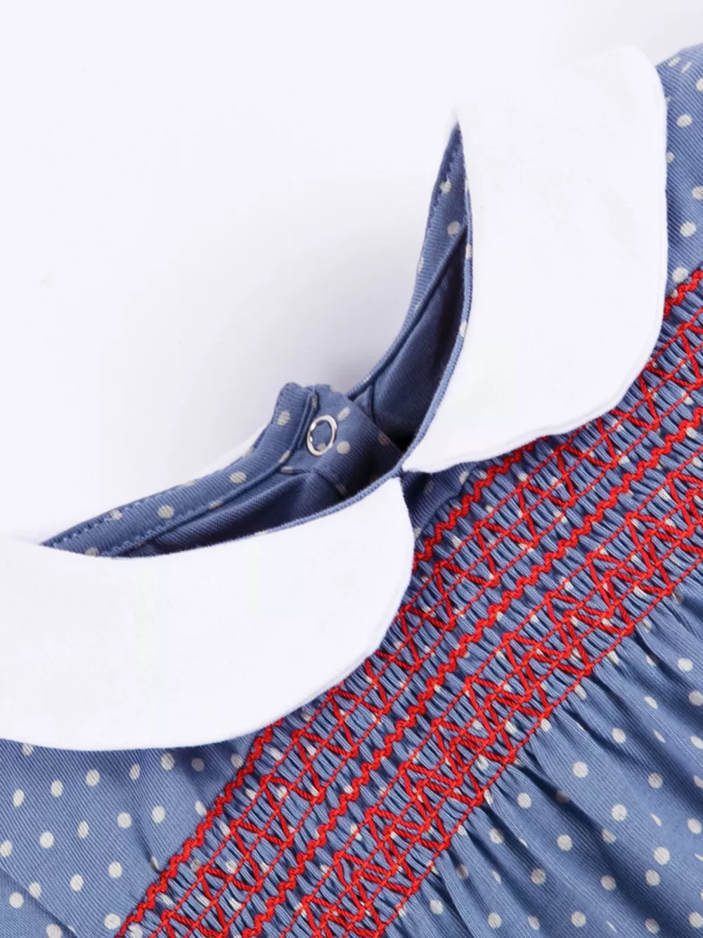 Children's Polka Dot Embroidered Dress, image 3