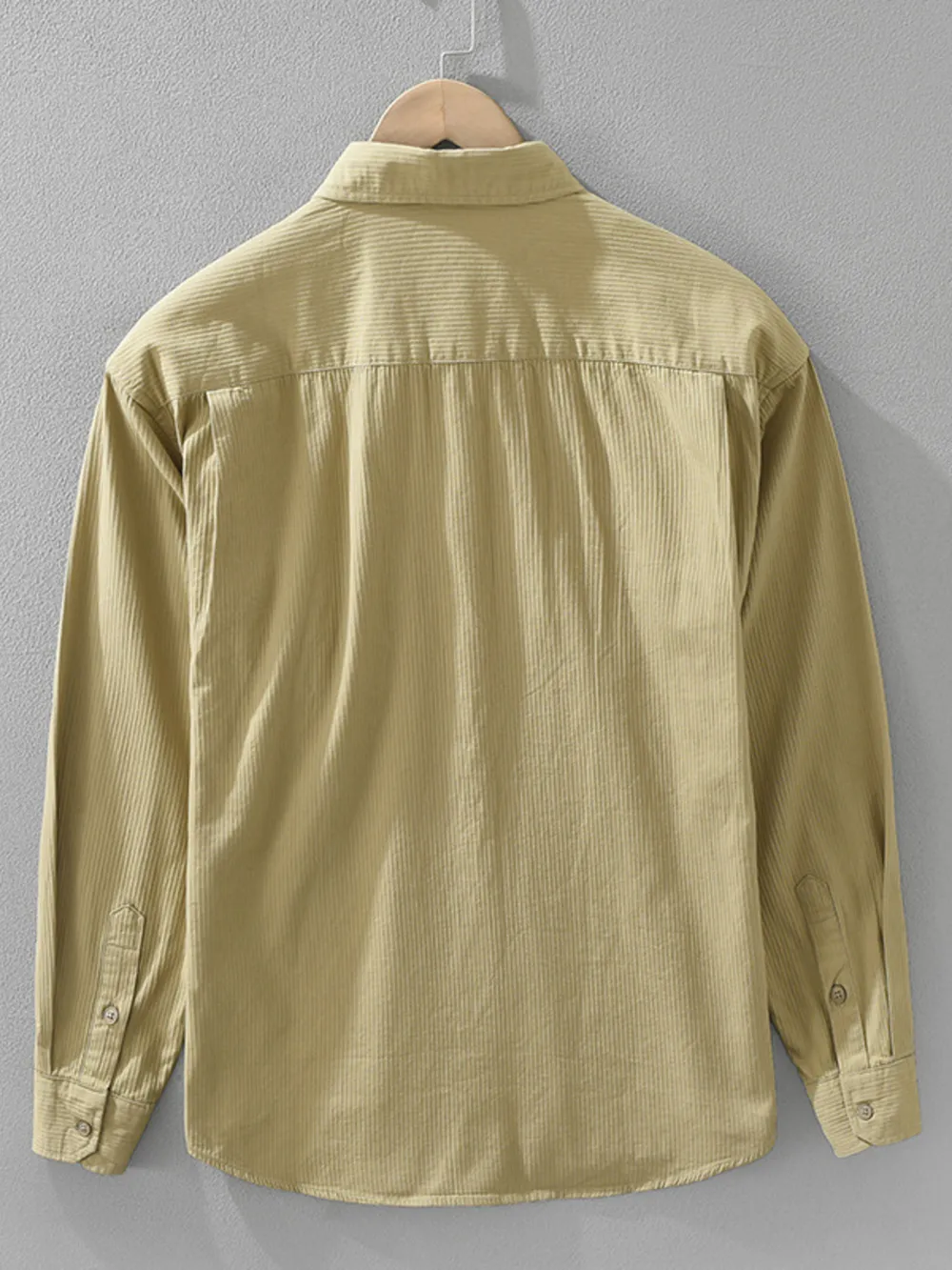 Men's Plus Size Button Up Long Sleeve Shirt, image 3