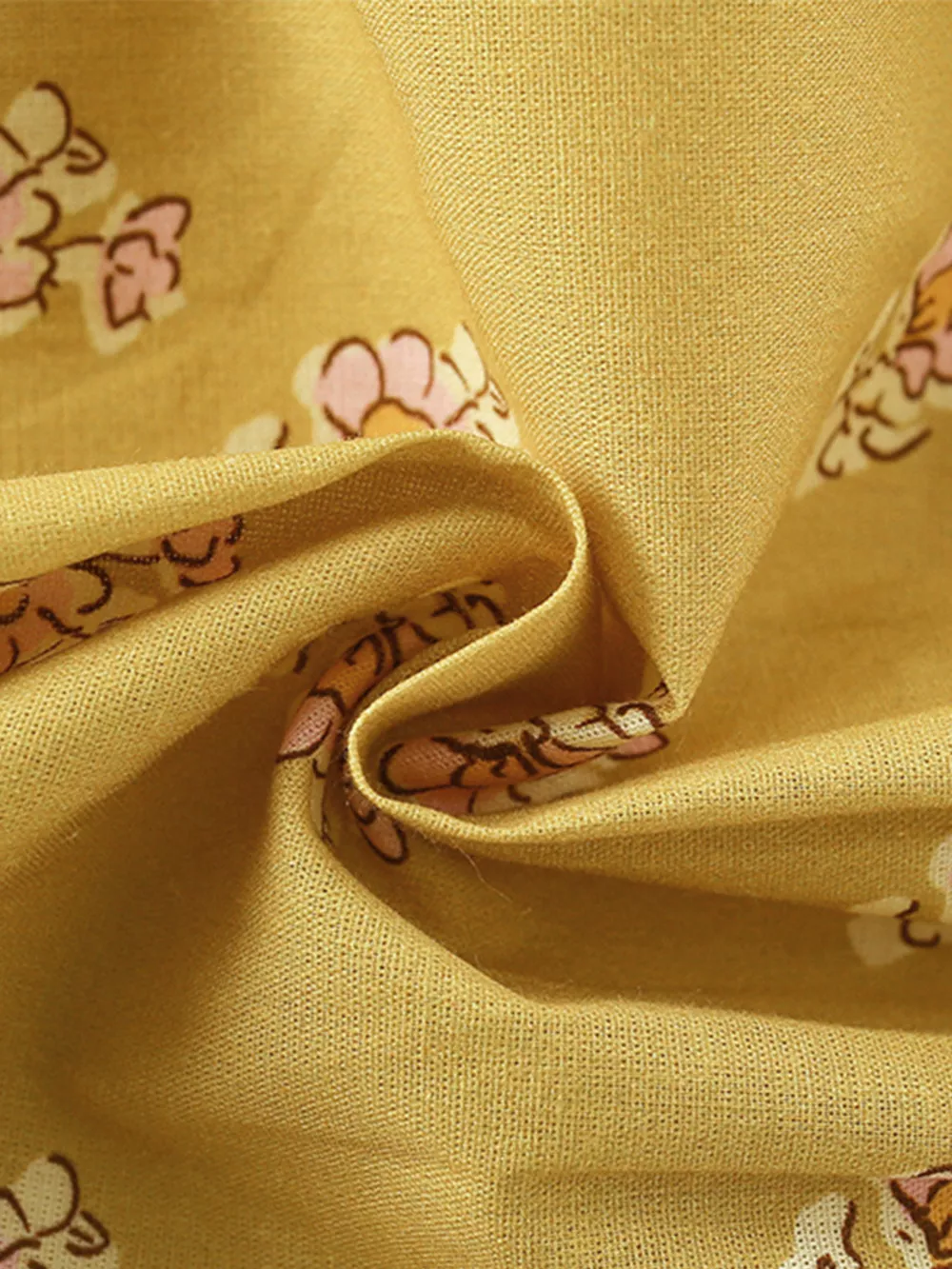 Children's Floral Print Ruffle Sleeve Wrap Dress, image 2