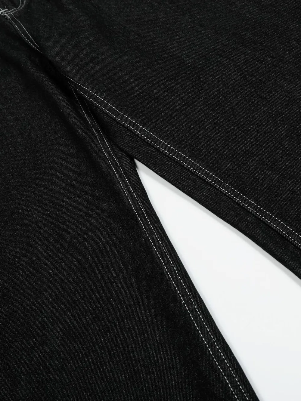 Men's Wide-Leg Contrast Stitch Jeans, image 12