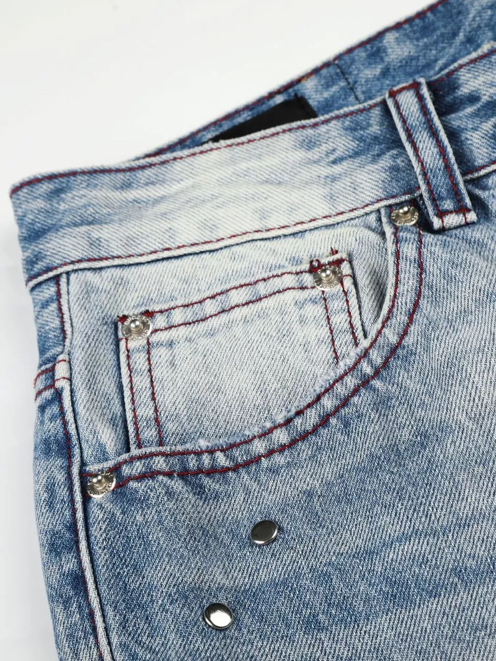 Men's Distressed Wide-Leg Jeans, image 9
