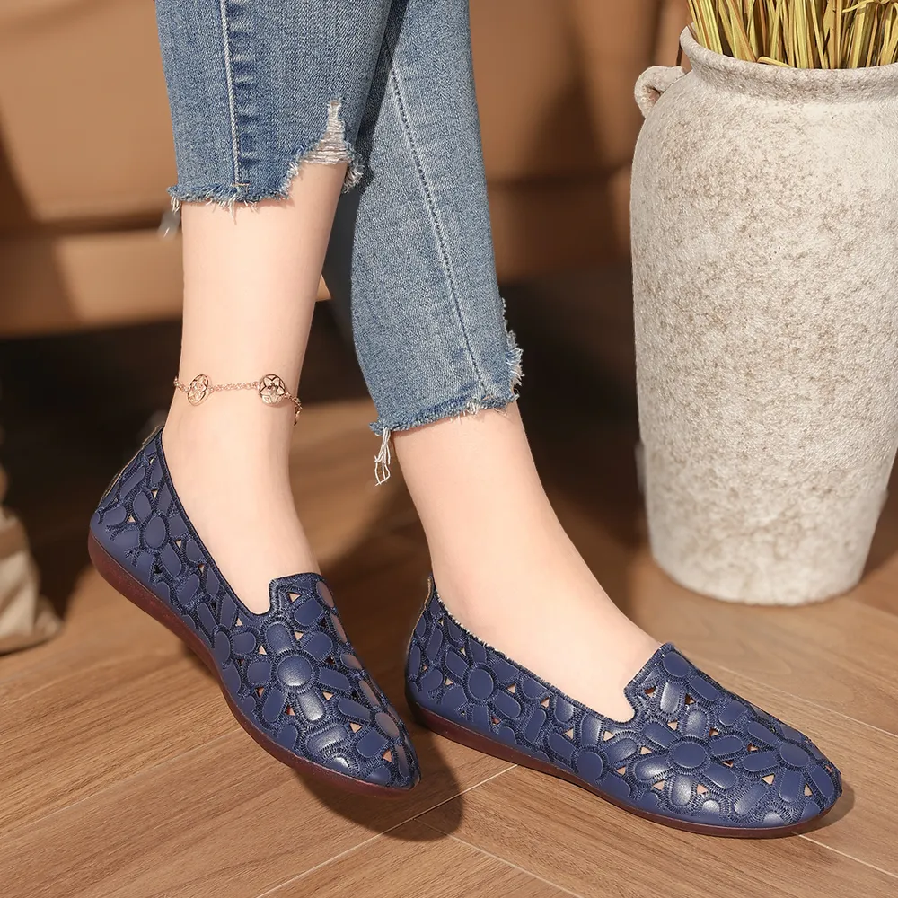 Cutout Round Toe Slip-Ons, image 10
