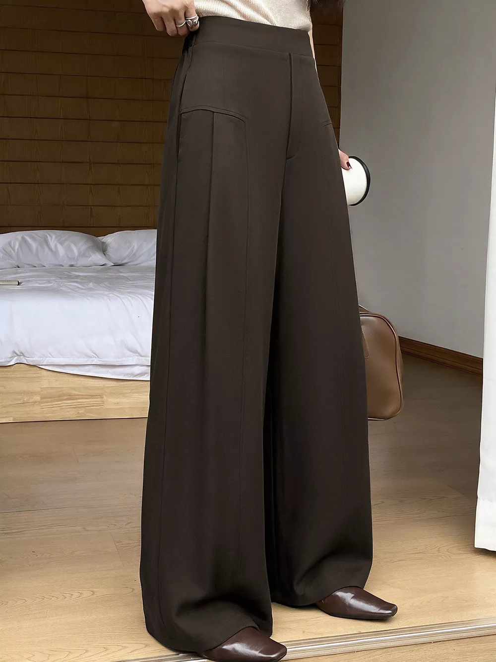High-Waisted Wide-Leg Pants, image 4