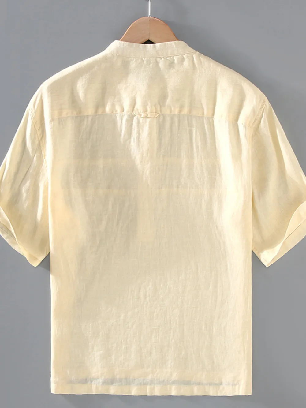 Men's Plus Size Button Detail Short Sleeve Shirt, image 3