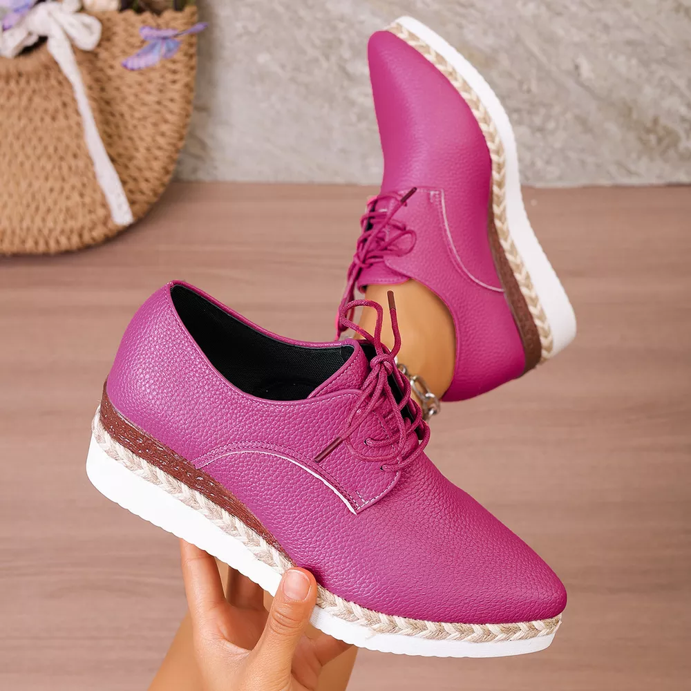 Point Toe Lace Up Sneakers, image 7