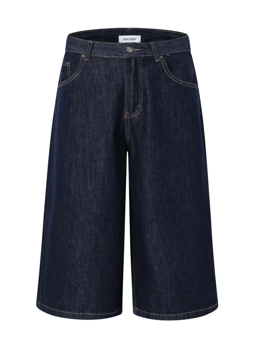 Men's Wide-Leg Denim Shorts, image 2
