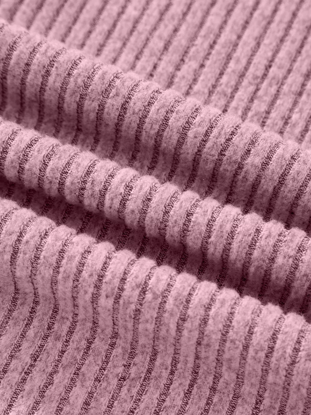 Ribbed Texture Drop Shoulder Henley Top, image 3