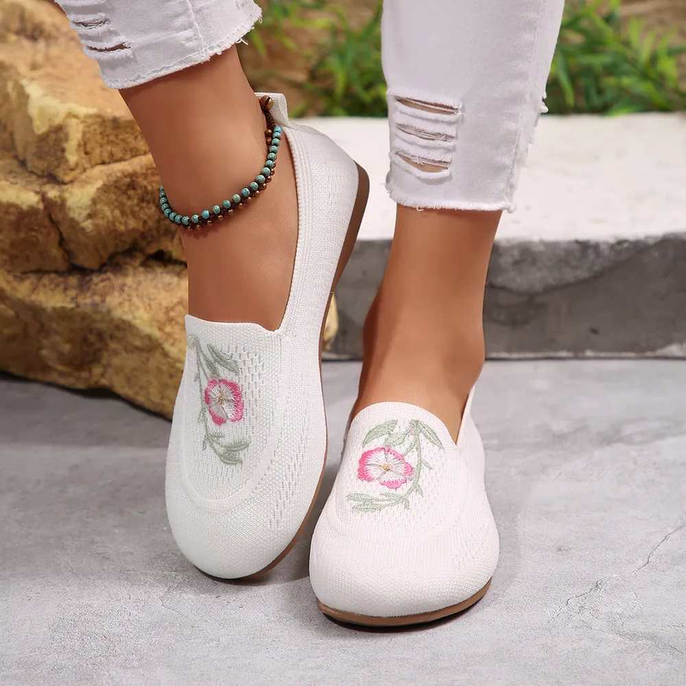 Embroidered Mesh Slip-Ons, image 10