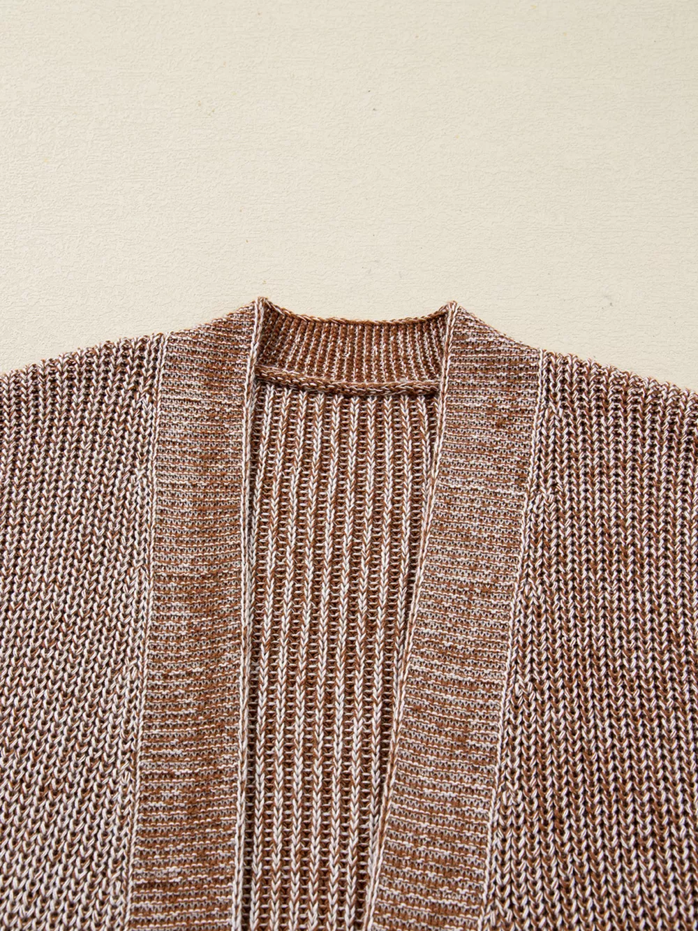 Open Front Dropped Shoulder Cardigan with Pockets, image 4