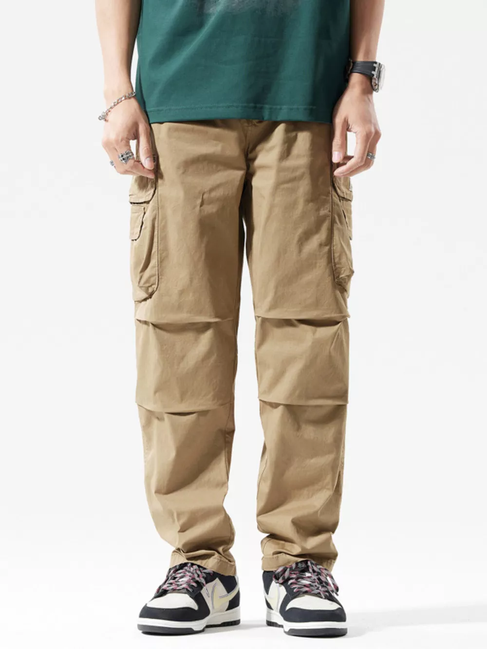 Men's Full Size Relaxed Fit Cargo Pants Plus Size, image 2