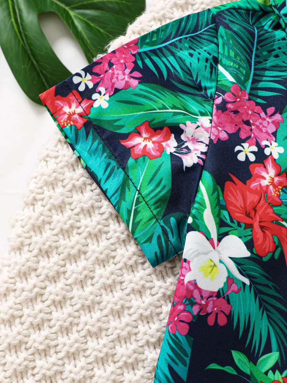 Children's Tropical Print Shirt & Shorts Set, image 4