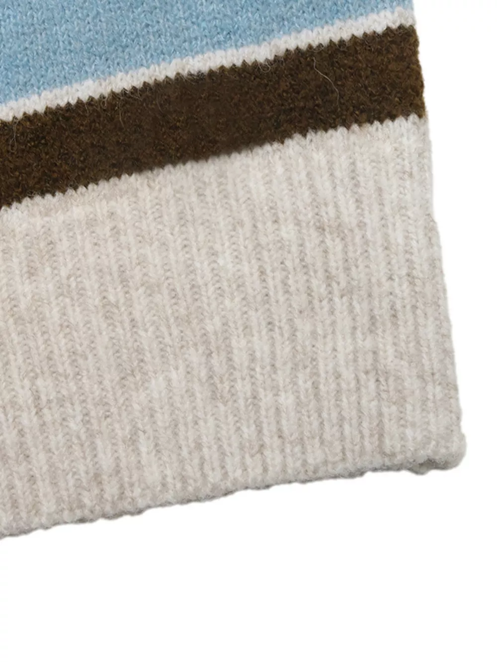 Striped Polo Collar Sweater, image 10