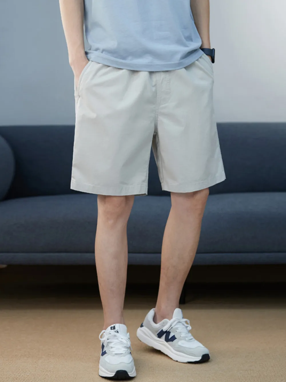 Men's Plus Size Casual Pocketed Shorts, image 5