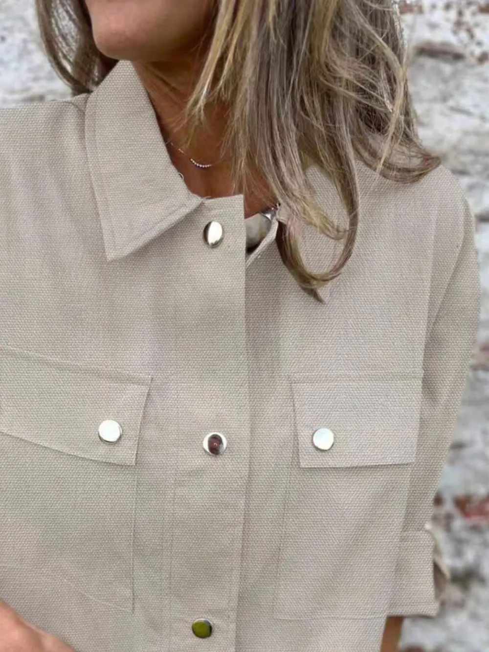 Snap-Down Utility Shacket with Chest Pockets, image 4