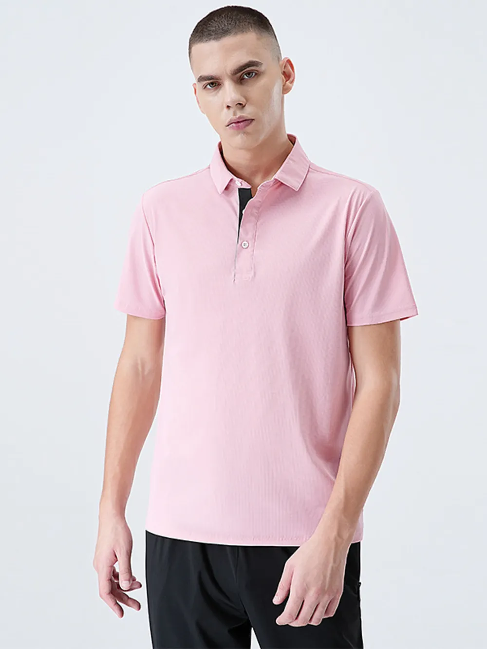 Men's Plus Size Breathable Short Sleeve Polo Shirt, image 6