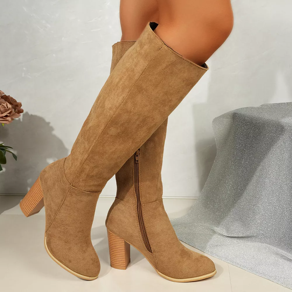 Point Toe Block Heels Boots, image 2