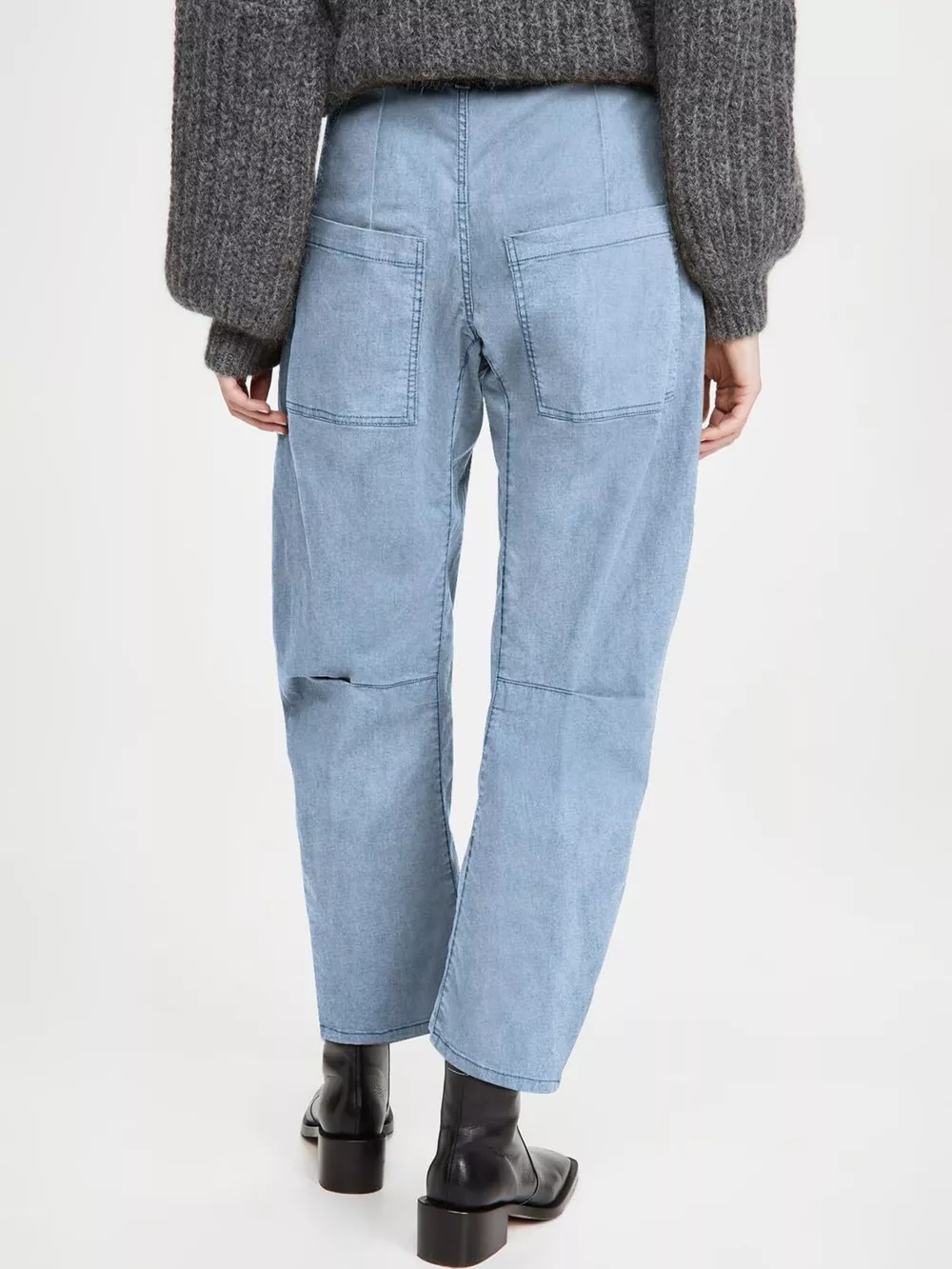Wide-Leg Jeans with Patch Pockets, image 16