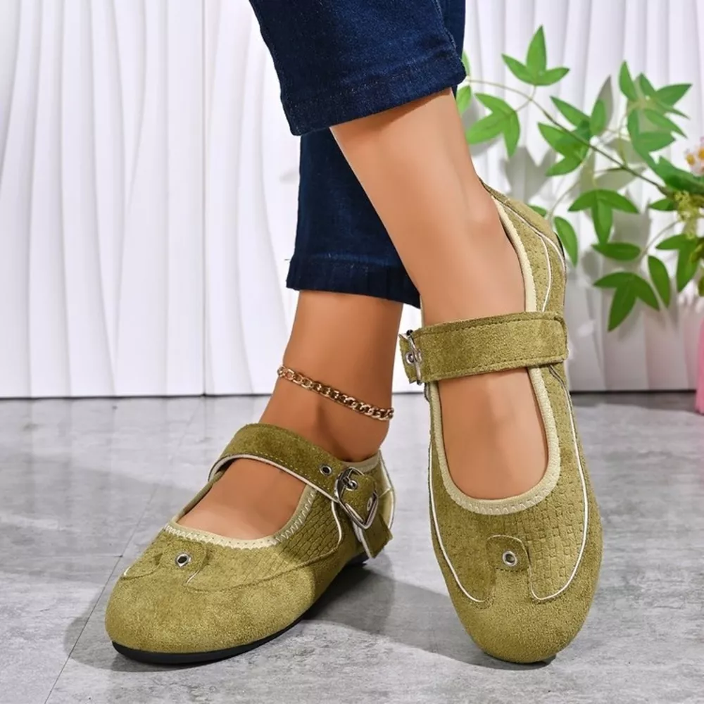 Adjustable Buckle Strap Slip-Ons