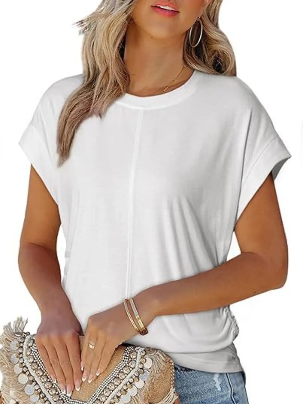 Round Neck Short Sleeve T-Shirt, image 9