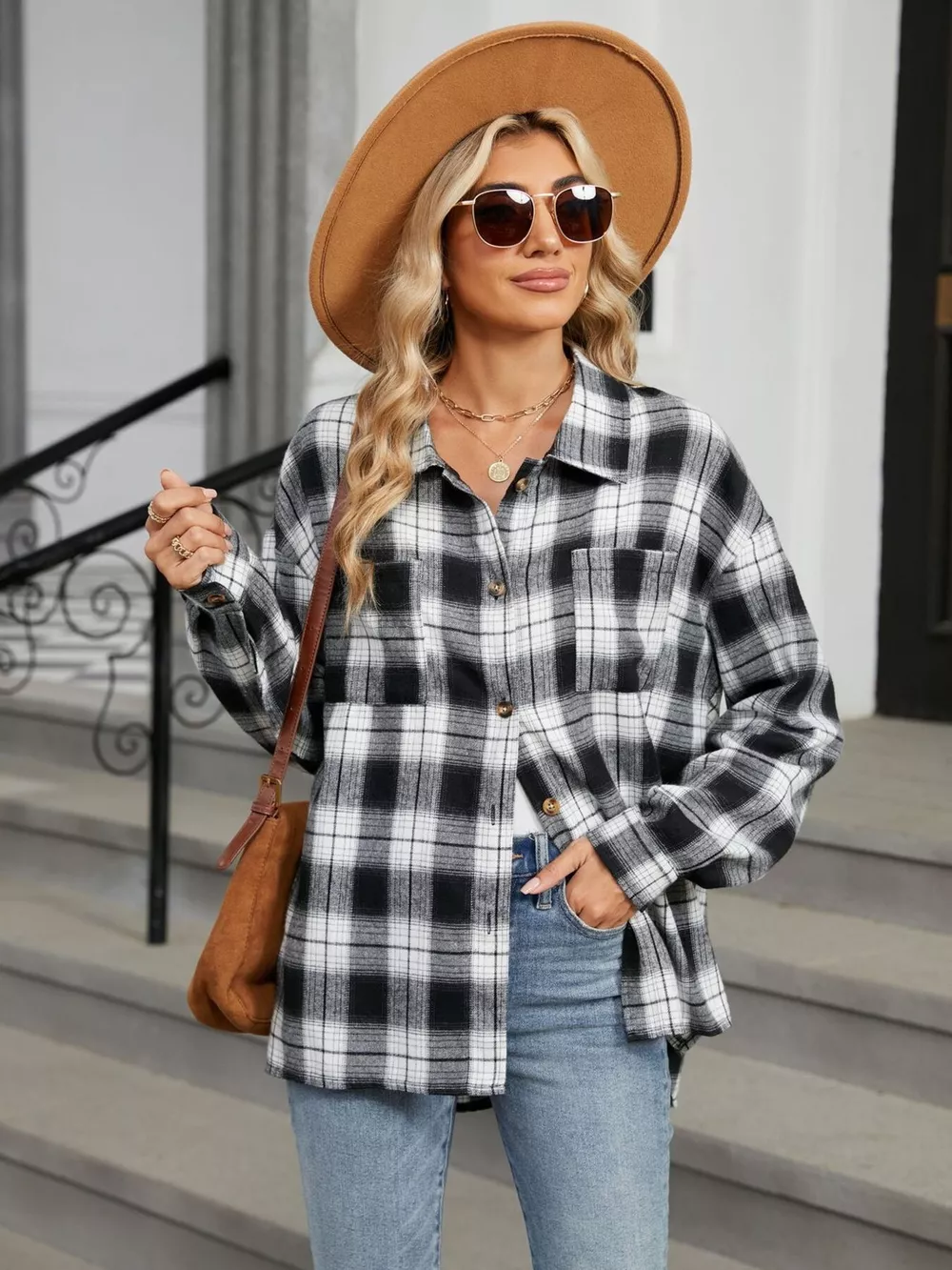 Plaid Button Up Shirt, image 4
