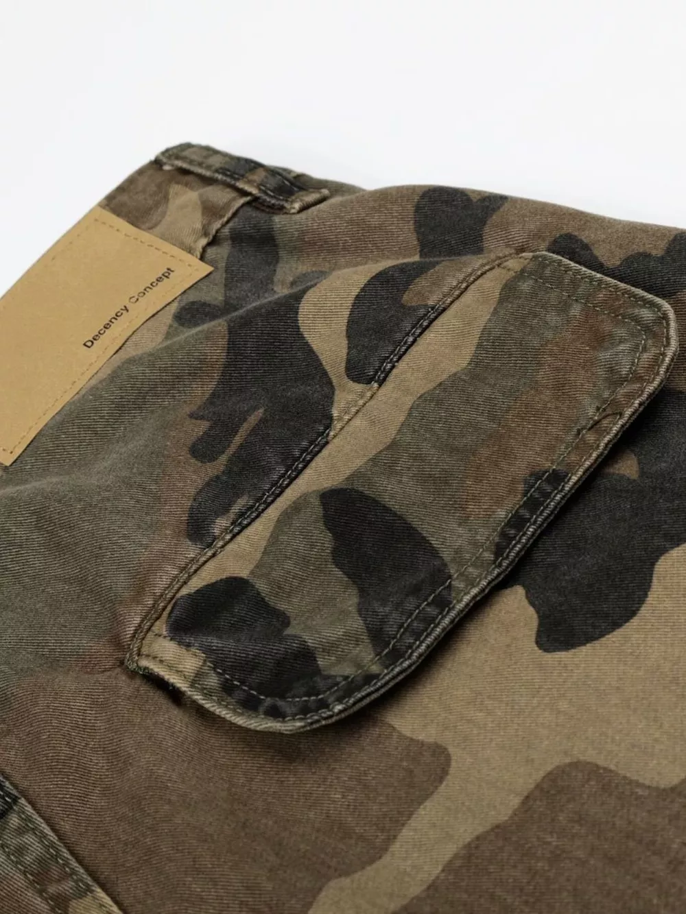 Men's High-Waisted Camouflage Cargo Wide-Leg Pants, image 14