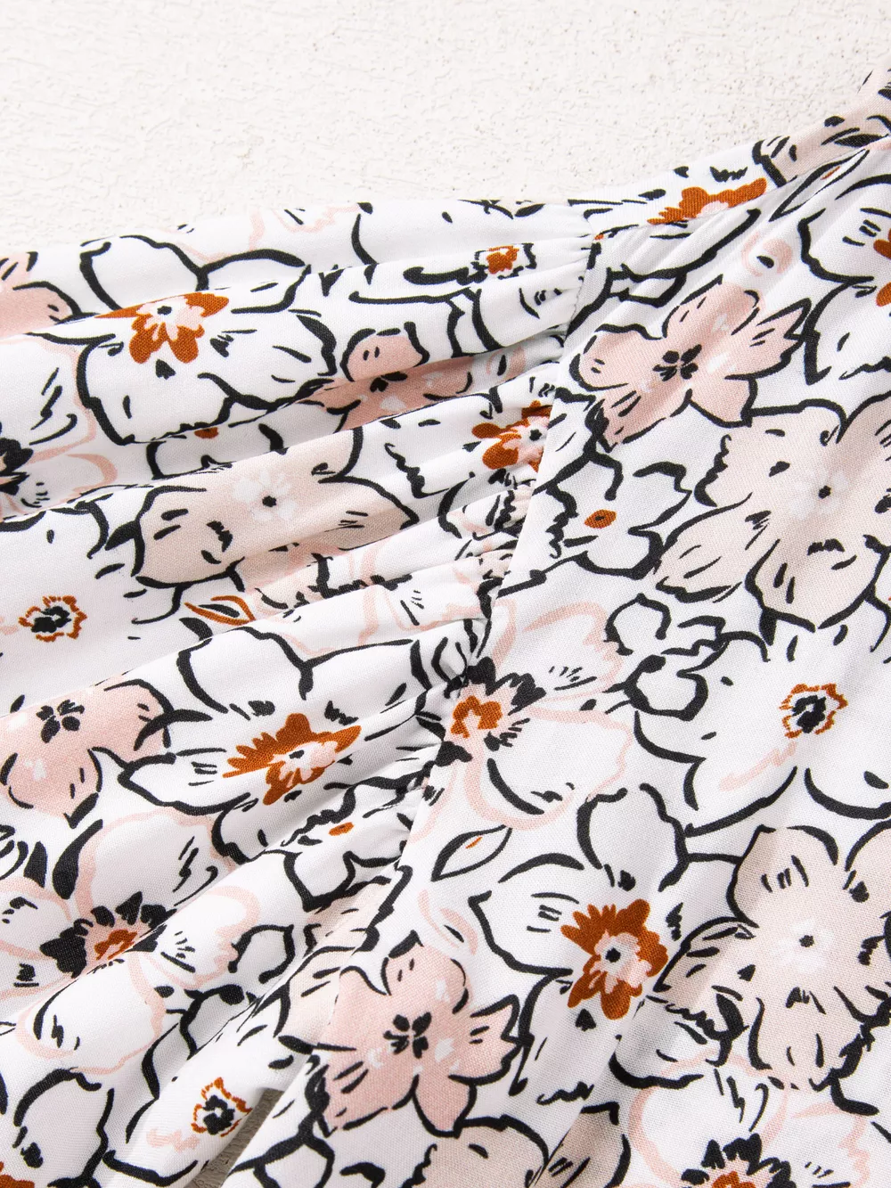 Floral Print Frilled Puff Sleeve Button Down Shirt, image 5