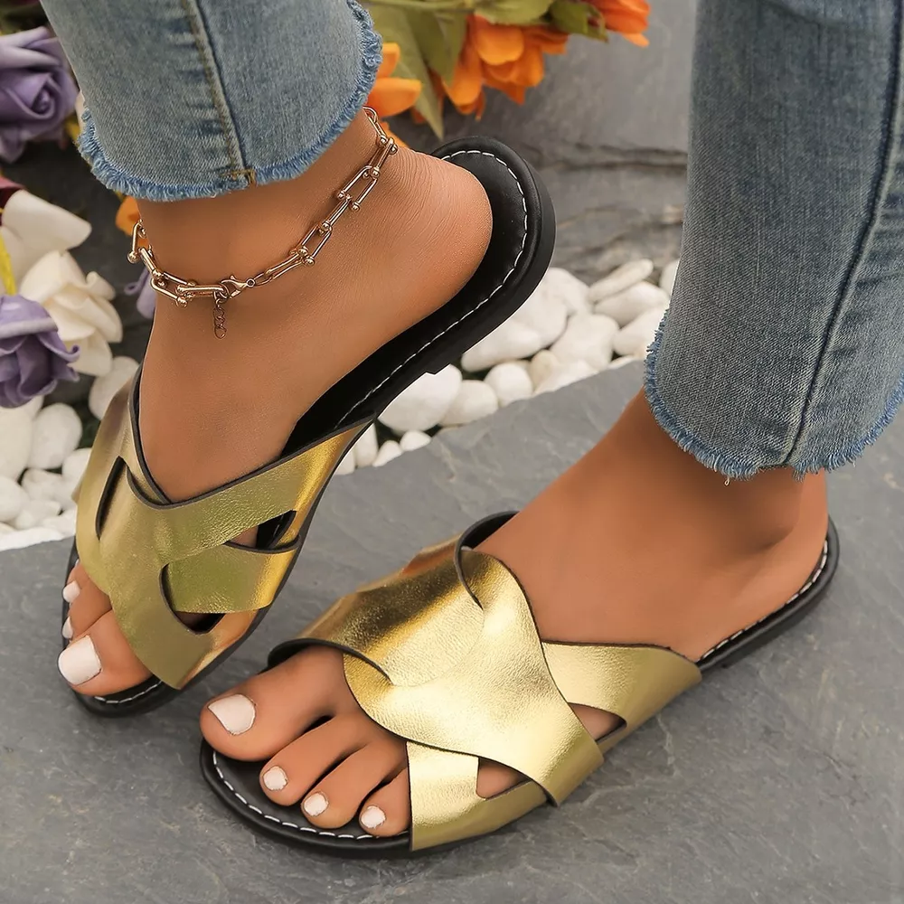 Open Toe Flats Sandals, image 2