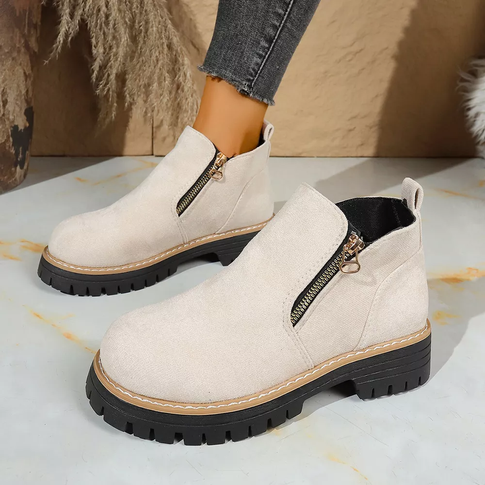 Round Toe Platform Boots, image 6