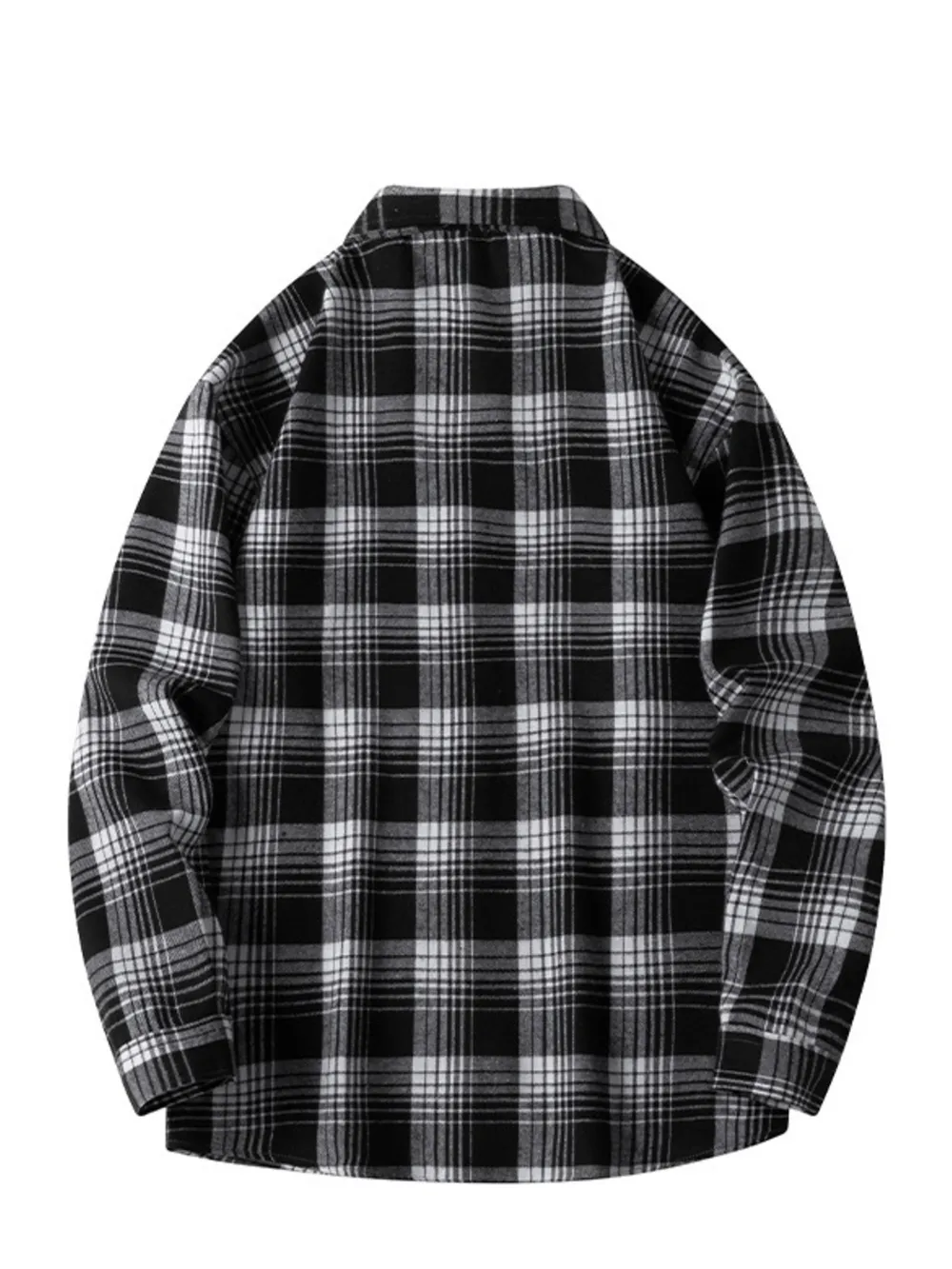 Men's Plus Size Plaid Long Sleeve Shirt, image 5