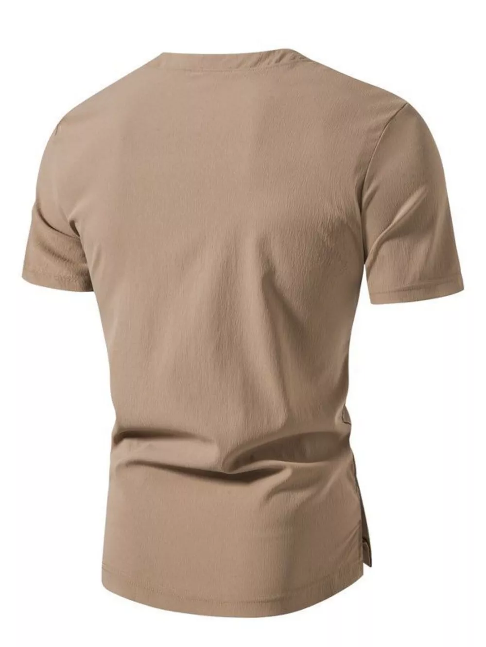 Men's Plus Size Casual Button Henley T-Shirt, image 10