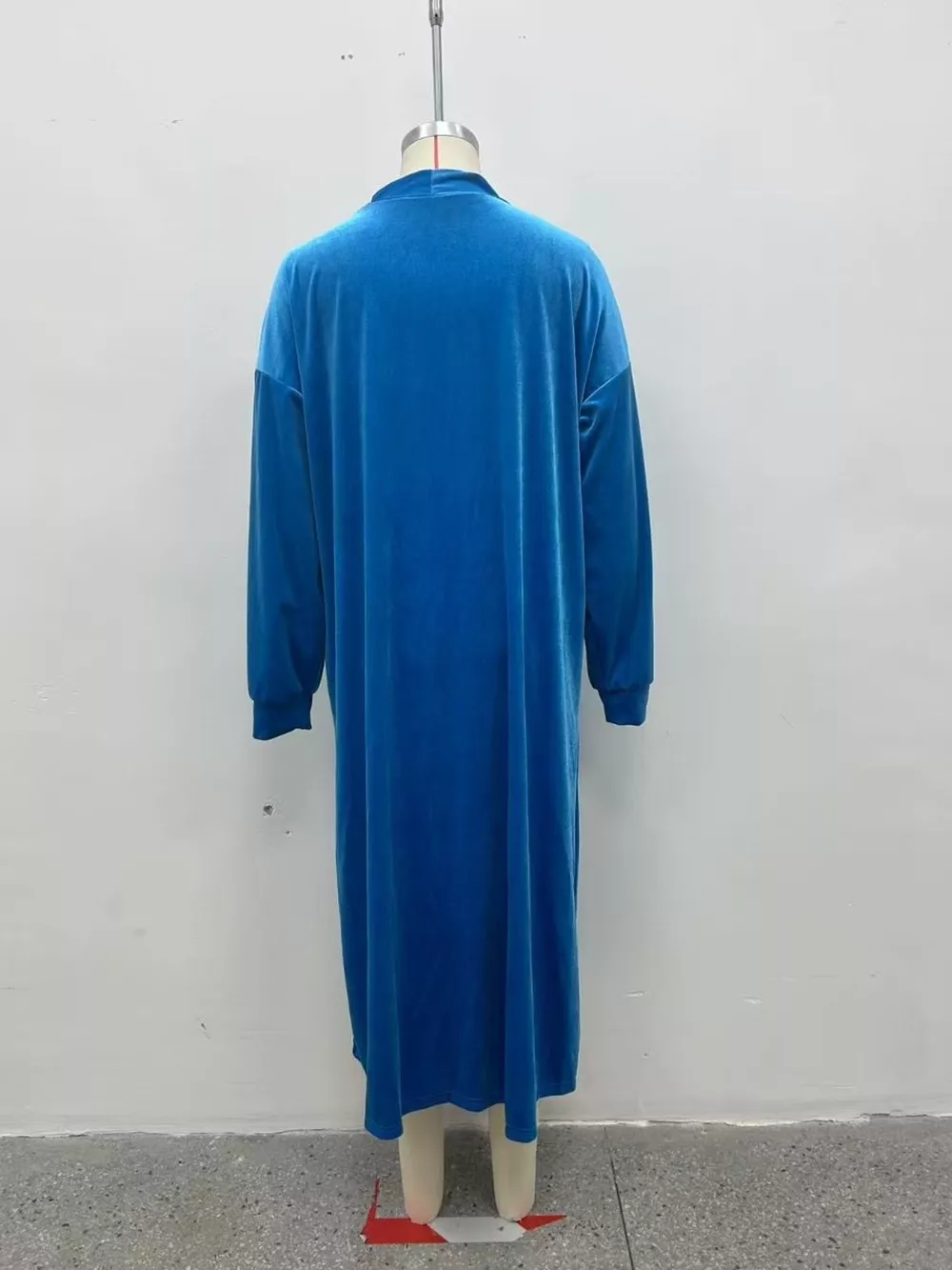 Plus Size Velvet Open-Front Longline Cardigan, image 15