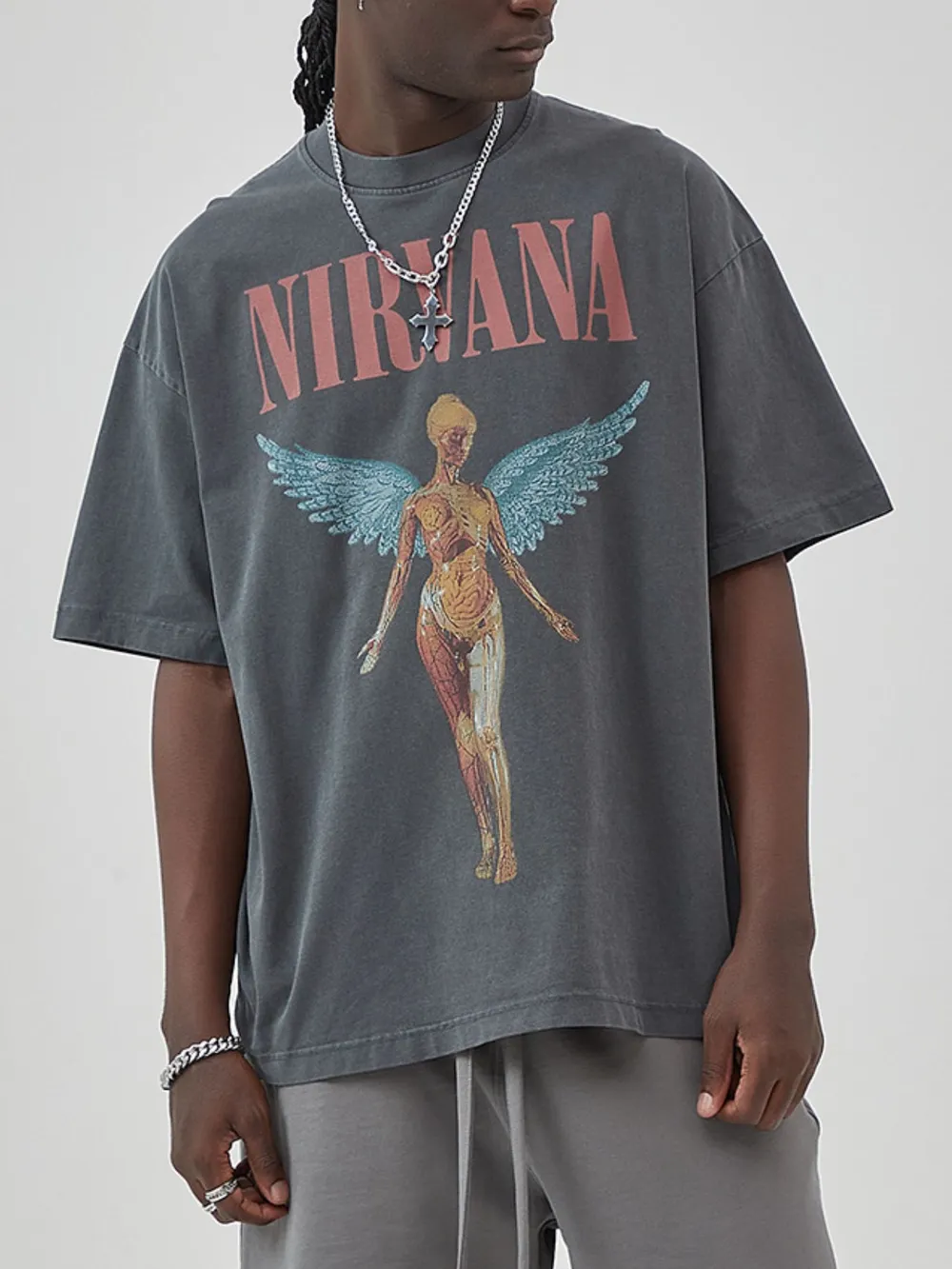 Men's Graphic Round Neck Short Sleeve T-Shirt, image 2