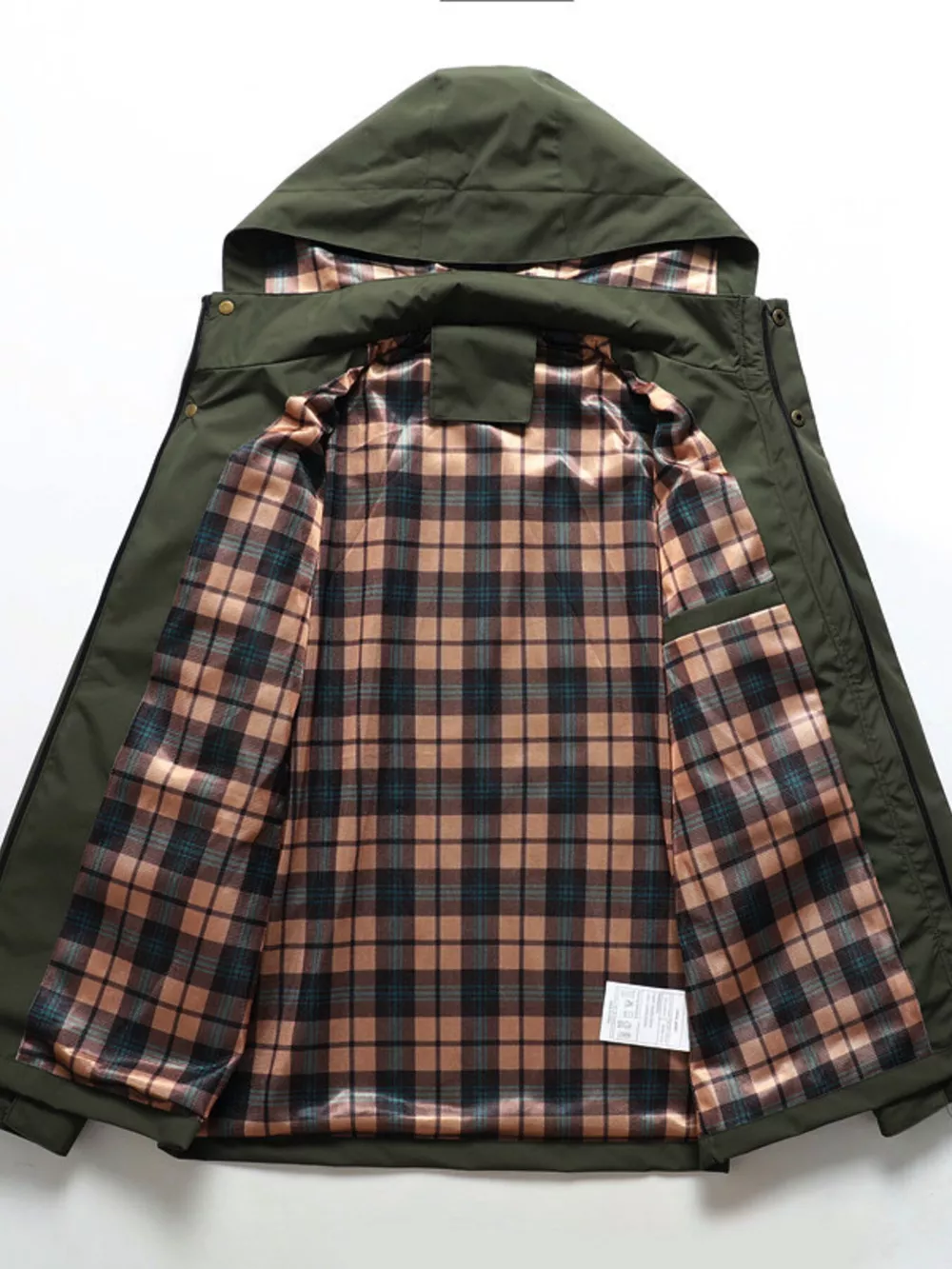 Men's Plus Size Hooded Outdoor Windproof Coat, image 3