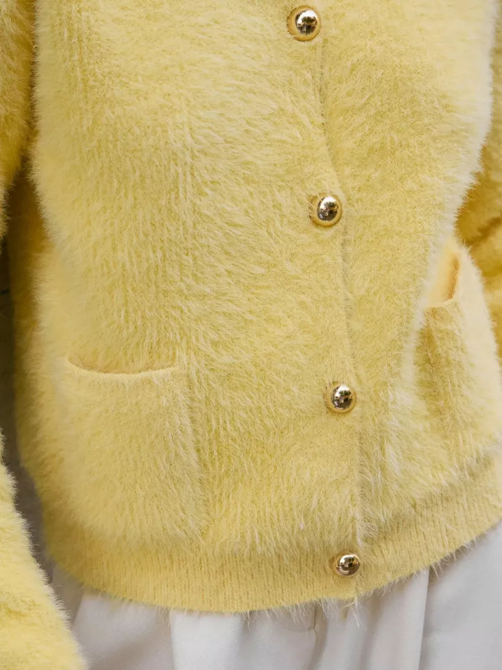 Fluffy Knit Button Up Cardigan, image 15