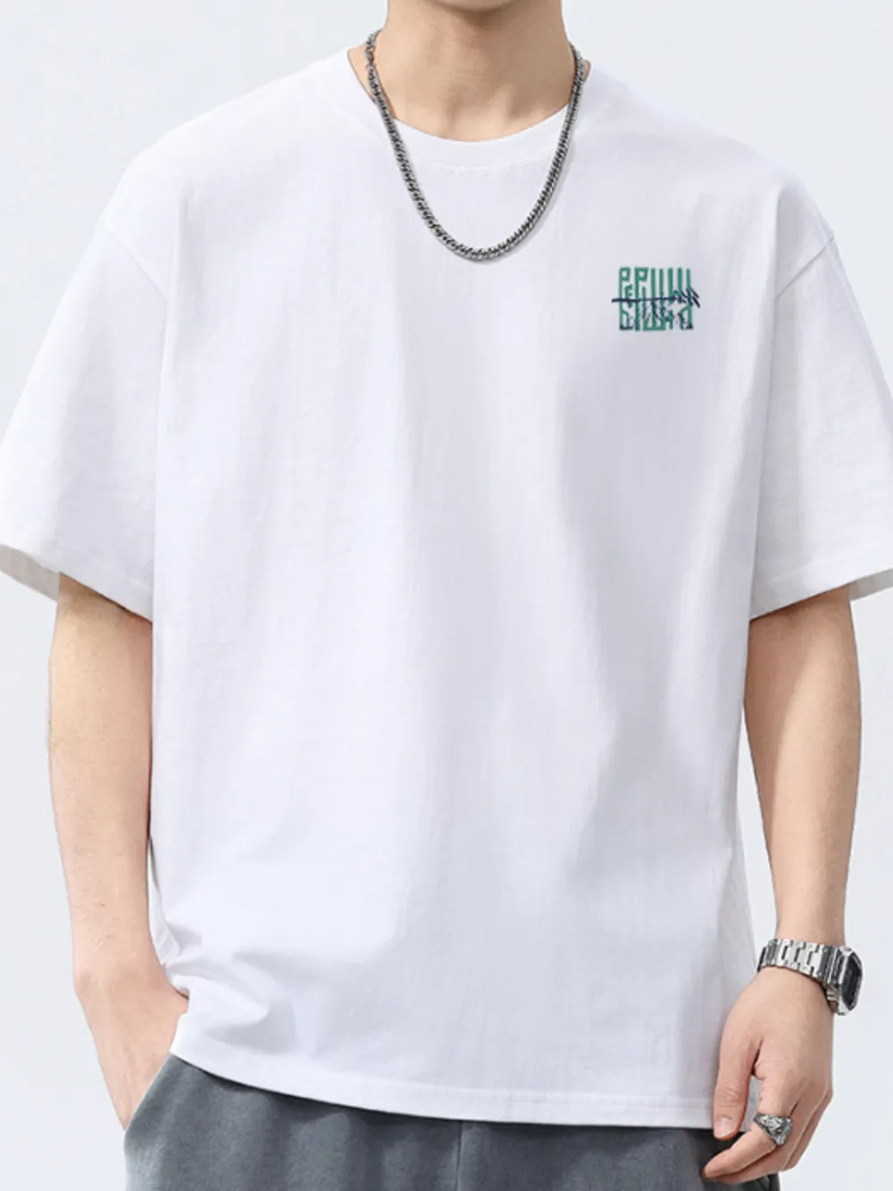 Men's Full Size Oversized Short Sleeve T-Shirt Plus Size, image 7