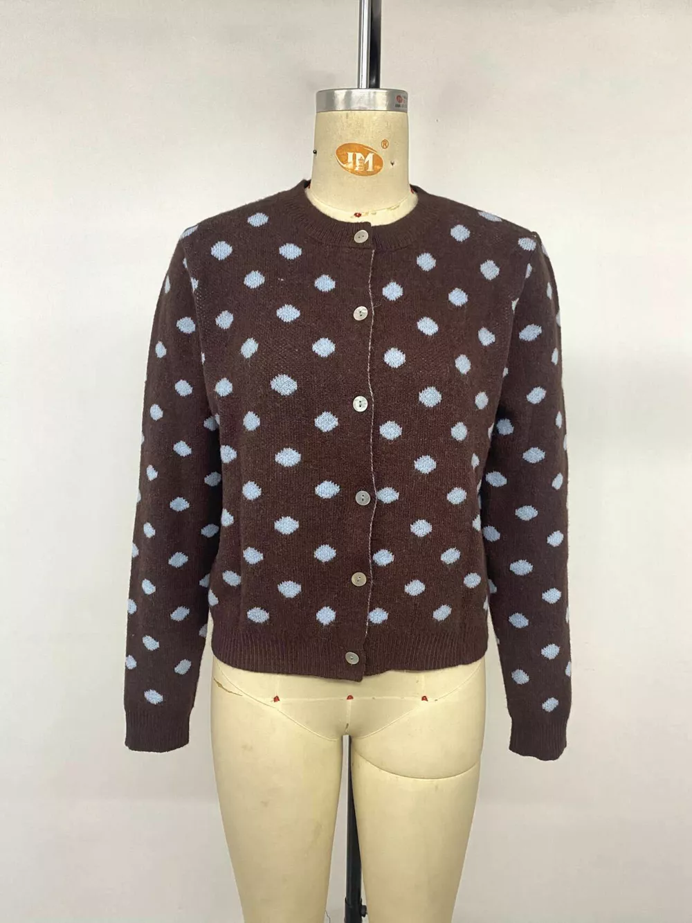 Polka Dot Button Up Cardigan, image 8