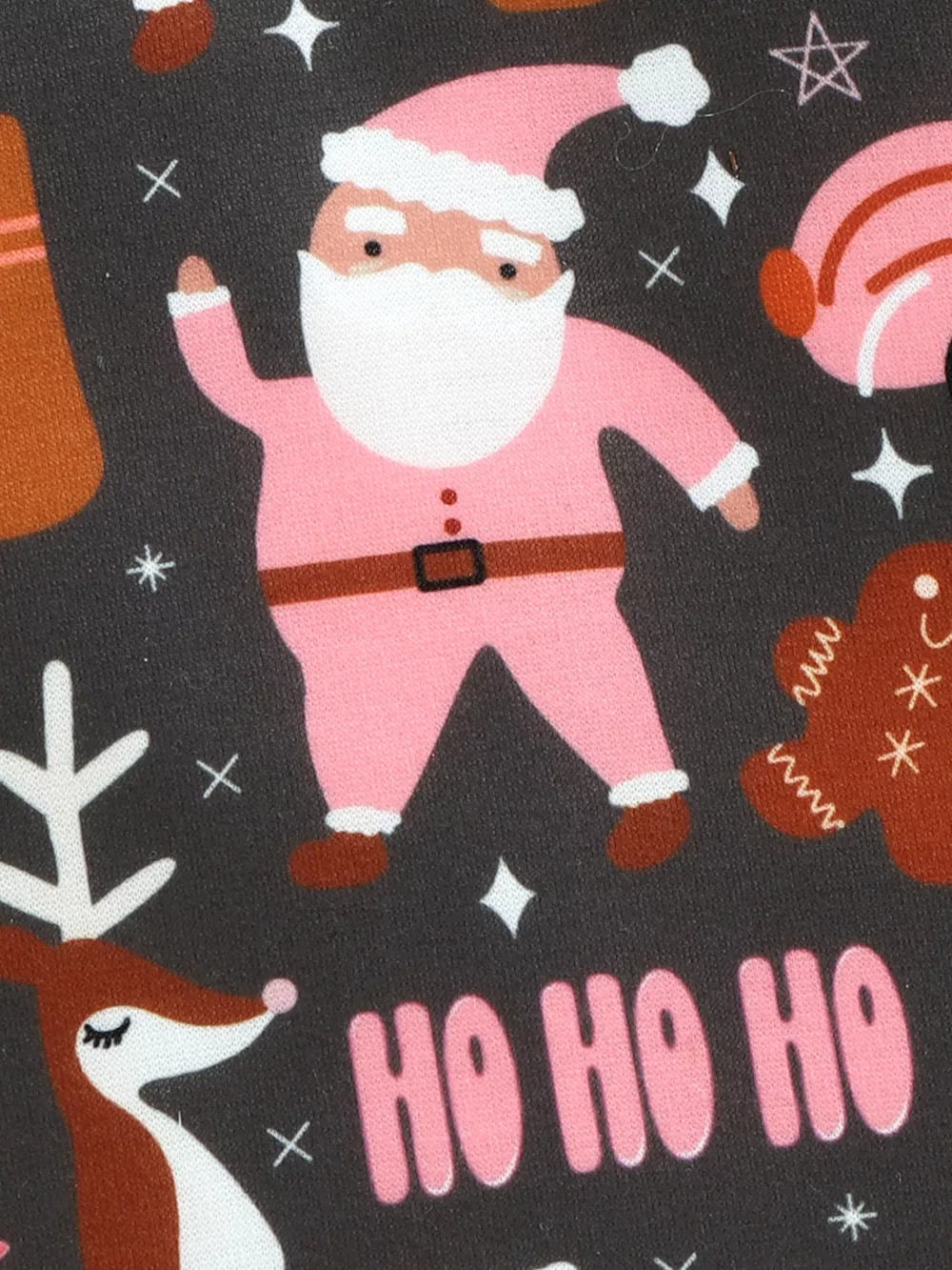 Children's Christmas Print Long Sleeve One-Piece Bodysuit, image 6