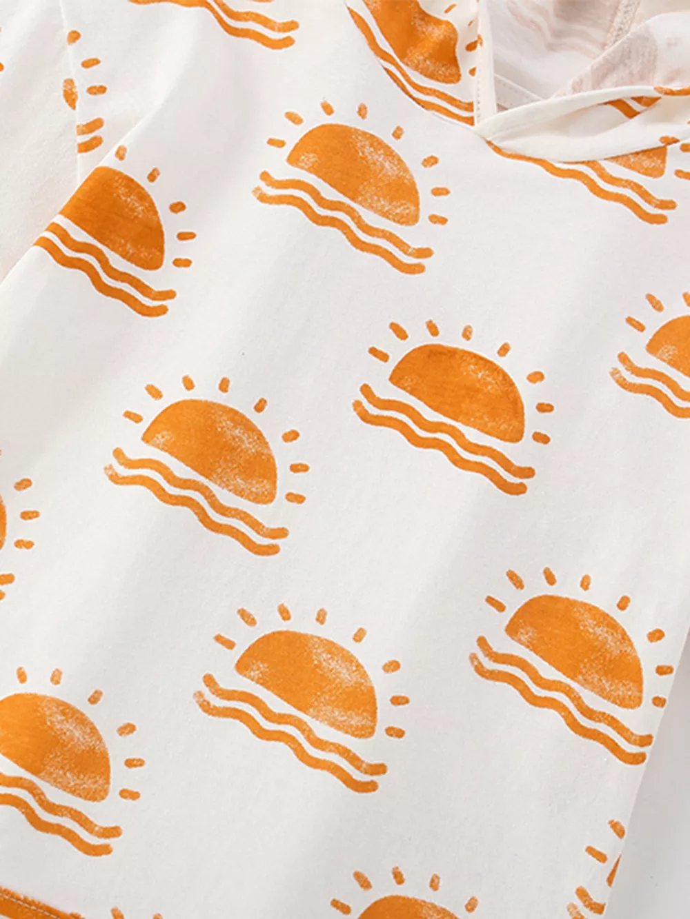 Children's Sun Print Hoodie & Shorts Set, image 3