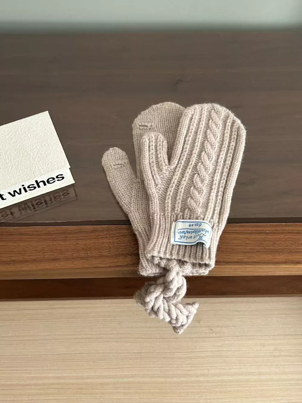 Cable Knit Warm Gloves, image 21