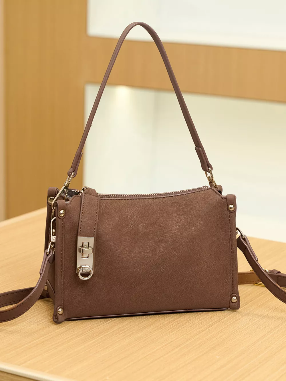 Buckle Detail Crossbody Bag, image 6