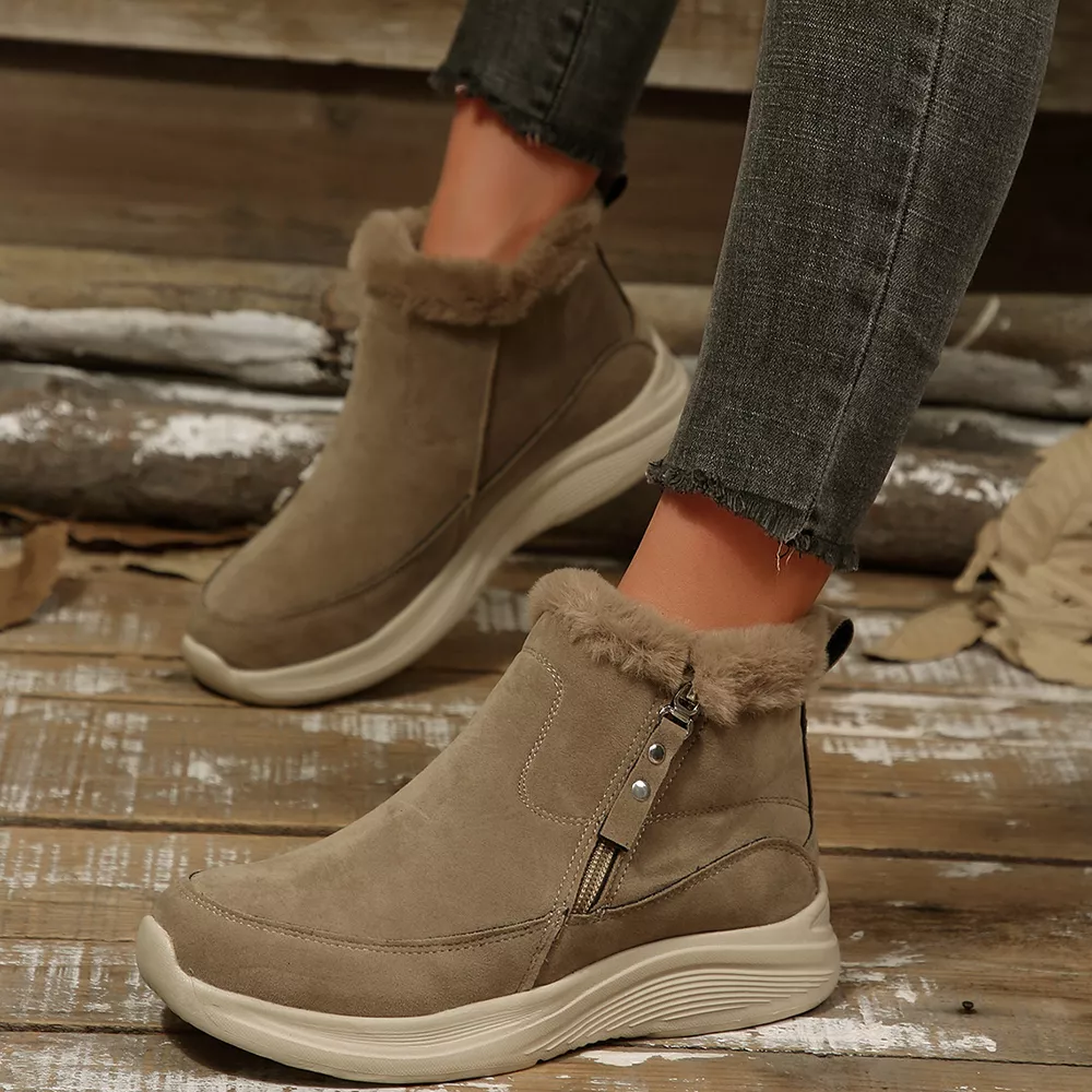 Round Toe Side Zip Boots, image 8