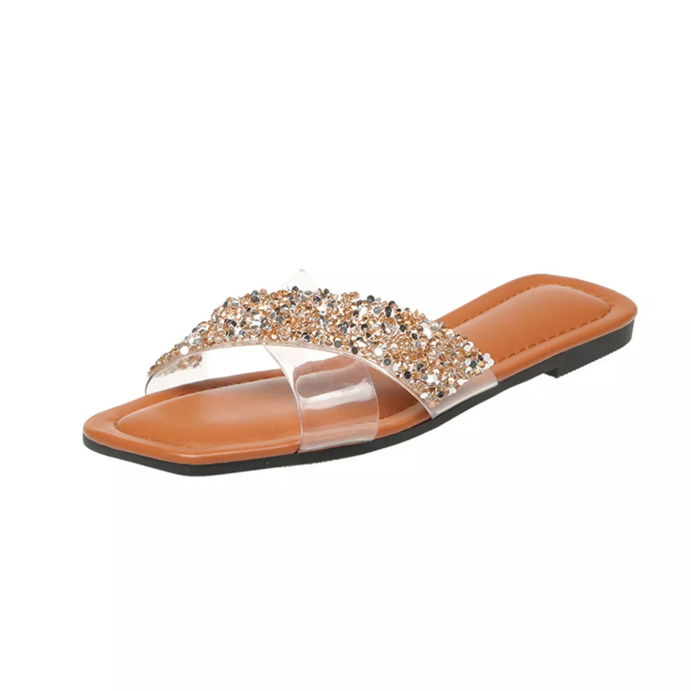 Open Toe Rhinestone Sandals, image 9